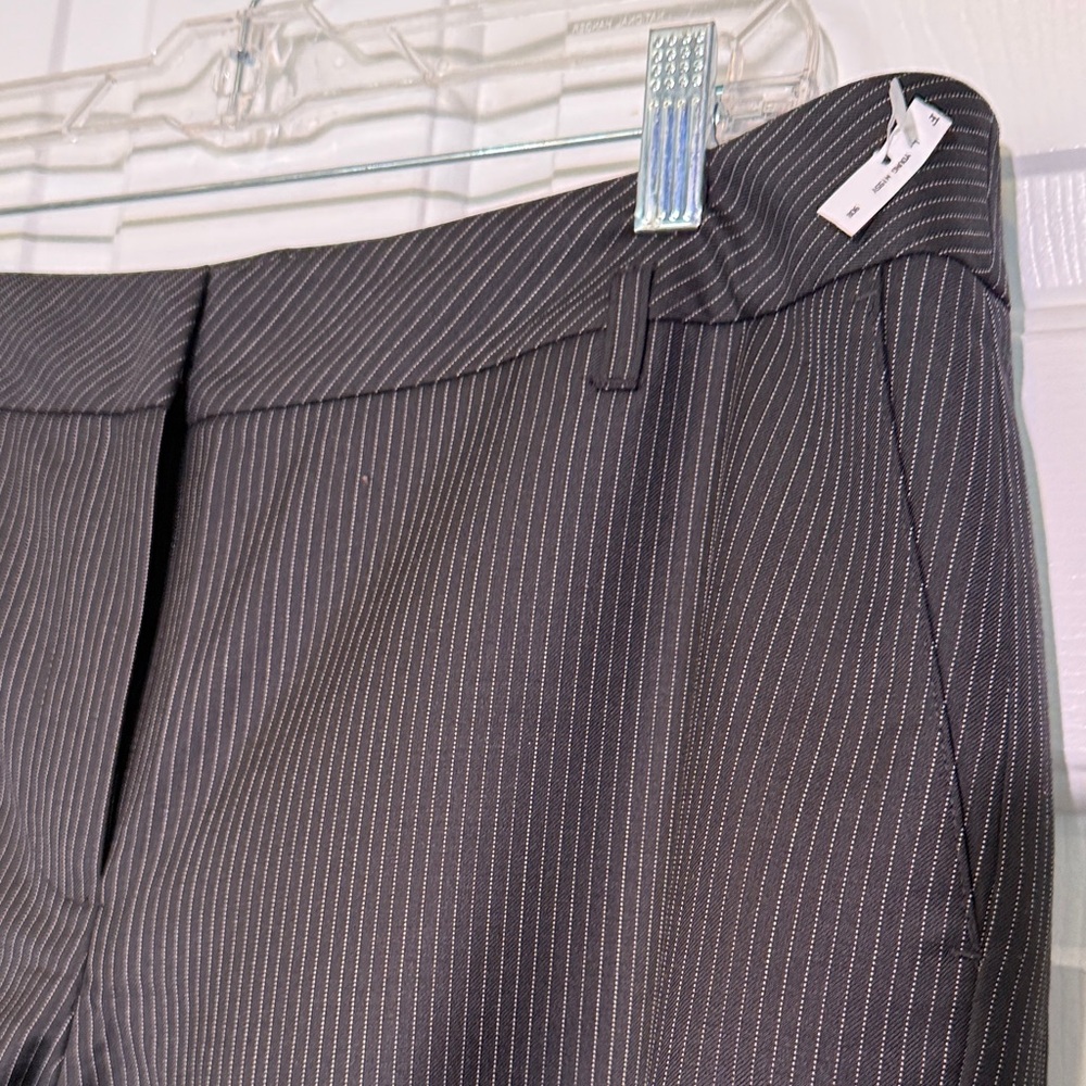 LOFT Black Pinstripe Trousers - Picture 2 of 5